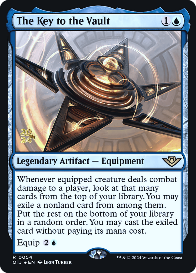 The Key to the Vault (PRE-054) [Outlaws of Thunder Junction Promos] Foil MTG Single Wizards of the Coast