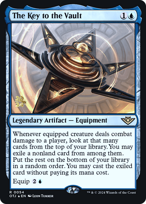 The Key to the Vault (PRE-054) [Outlaws of Thunder Junction Promos] Foil MTG Single Wizards of the Coast
