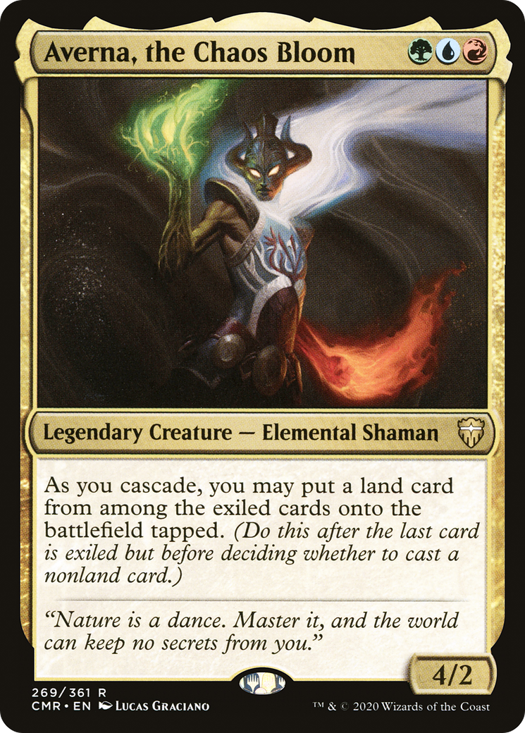 Averna, the Chaos Bloom (CMR-269) [Commander Legends] MTG Single Wizards of the Coast