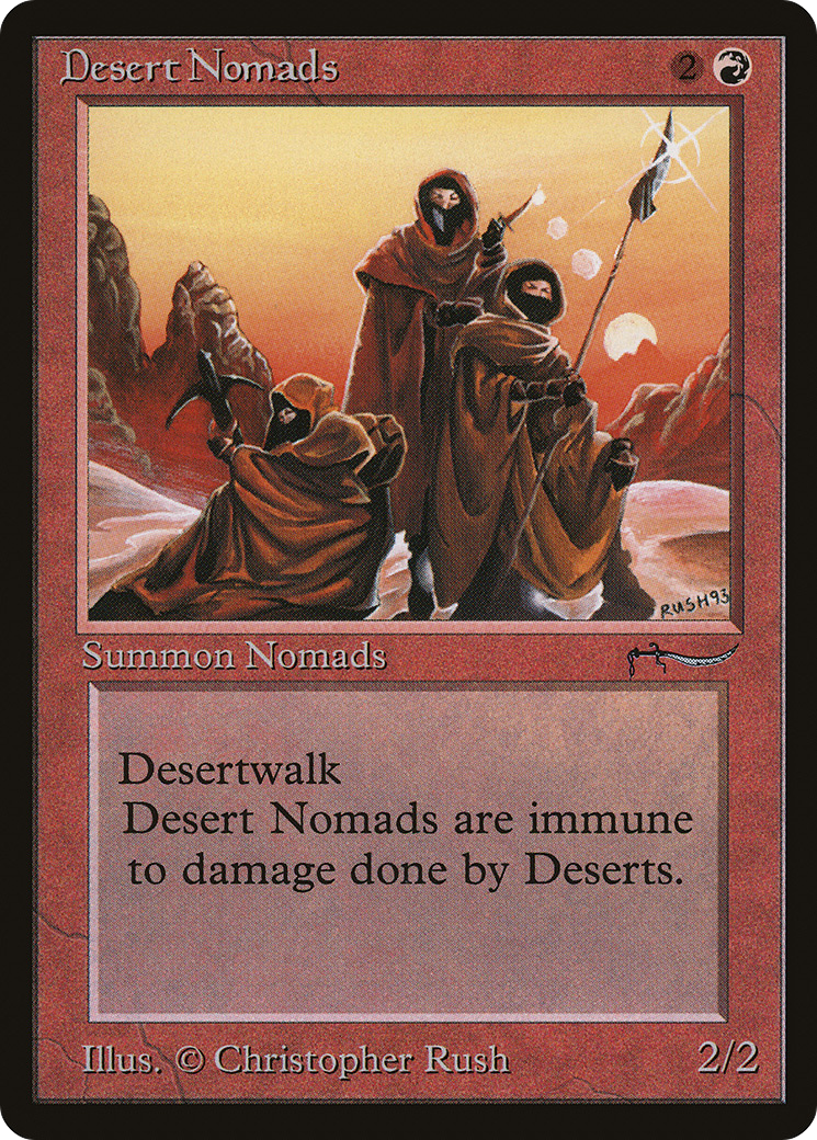 Desert Nomads (ARN-) [Oldschool] Arabian Nights MTG Single Wizards of the Coast