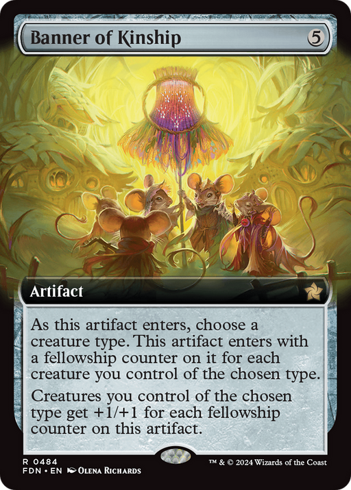 Banner of Kinship (FDN-484) [Foundations] (Extended Art) MTG Single Wizards of the Coast