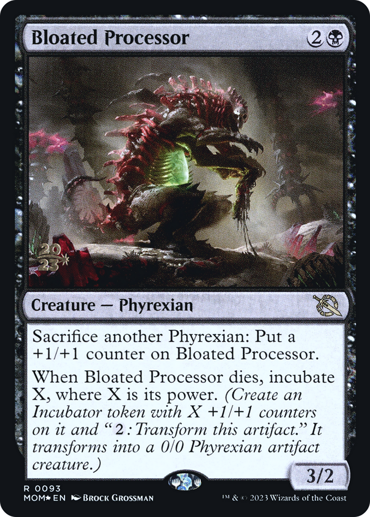 Bloated Processor (PRE-093) [March of the Machine Promos] Foil MTG Single Wizards of the Coast