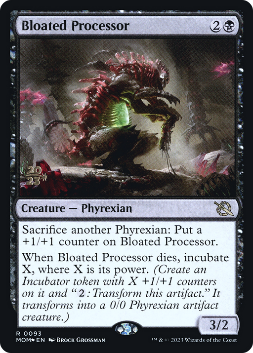 Bloated Processor (PRE-093) [March of the Machine Promos] Foil MTG Single Wizards of the Coast