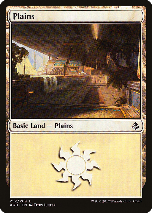 Plains (257) (AKH-257) [Amonkhet] MTG Single Wizards of the Coast