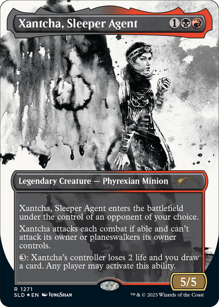 Xantcha, Sleeper Agent (SLD-1271) [Secret Lair] Drop (Showcase) (Borderless) Foil MTG Single Wizards of the Coast