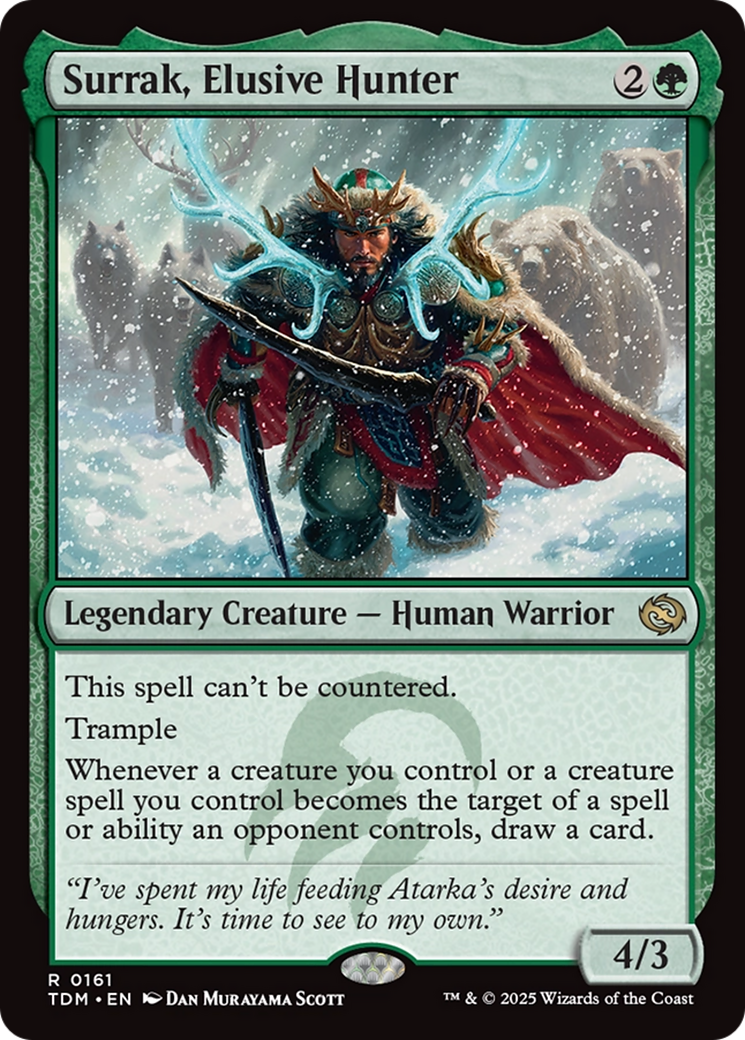 Surrak, Elusive Hunter (TDM-161) [Tarkir: Dragonstorm] Foil MTG Single Wizards of the Coast