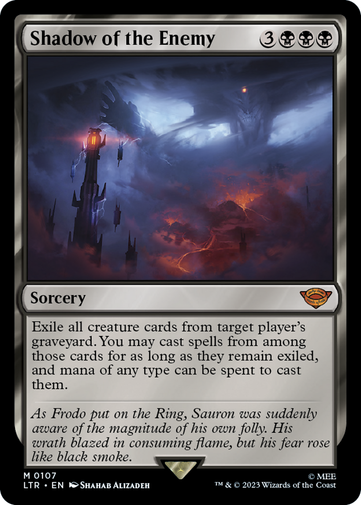 Shadow of the Enemy (LTR-107) [The Lord of the Rings: Tales of Middle-earth] MTG Single Wizards of the Coast