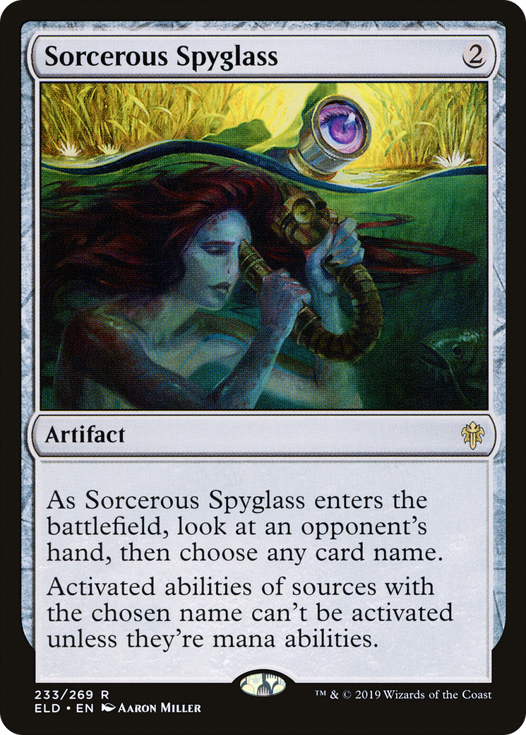 Sorcerous Spyglass (ELD-233) [Throne of Eldraine] MTG Single Wizards of the Coast
