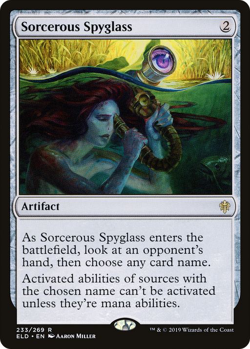 Sorcerous Spyglass (ELD-233) [Throne of Eldraine] Foil MTG Single Wizards of the Coast