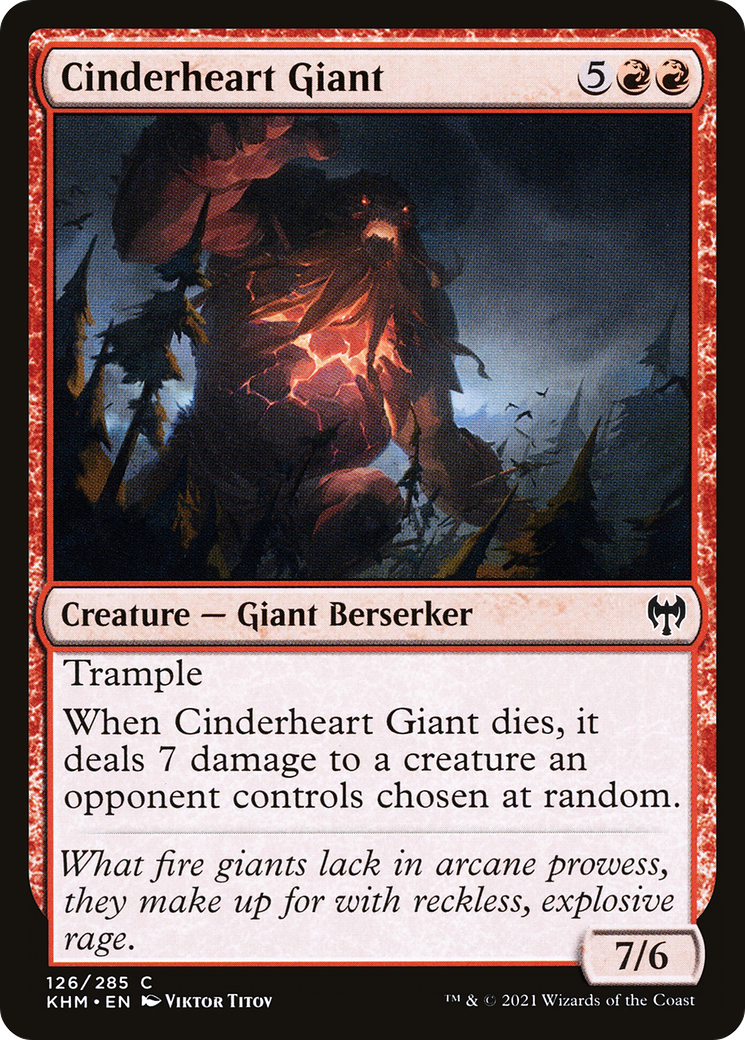 Cinderheart Giant (KHM-126) [Kaldheim] MTG Single Wizards of the Coast