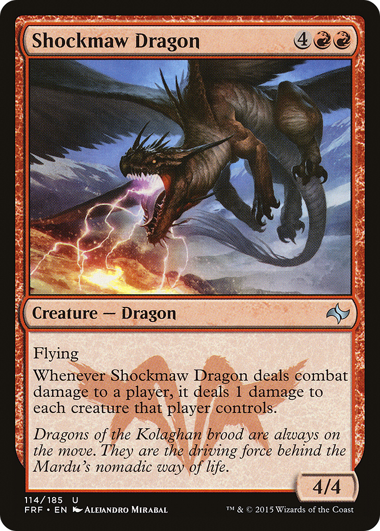 Shockmaw Dragon (FRF-114) [Fate Reforged] Foil MTG Single Wizards of the Coast