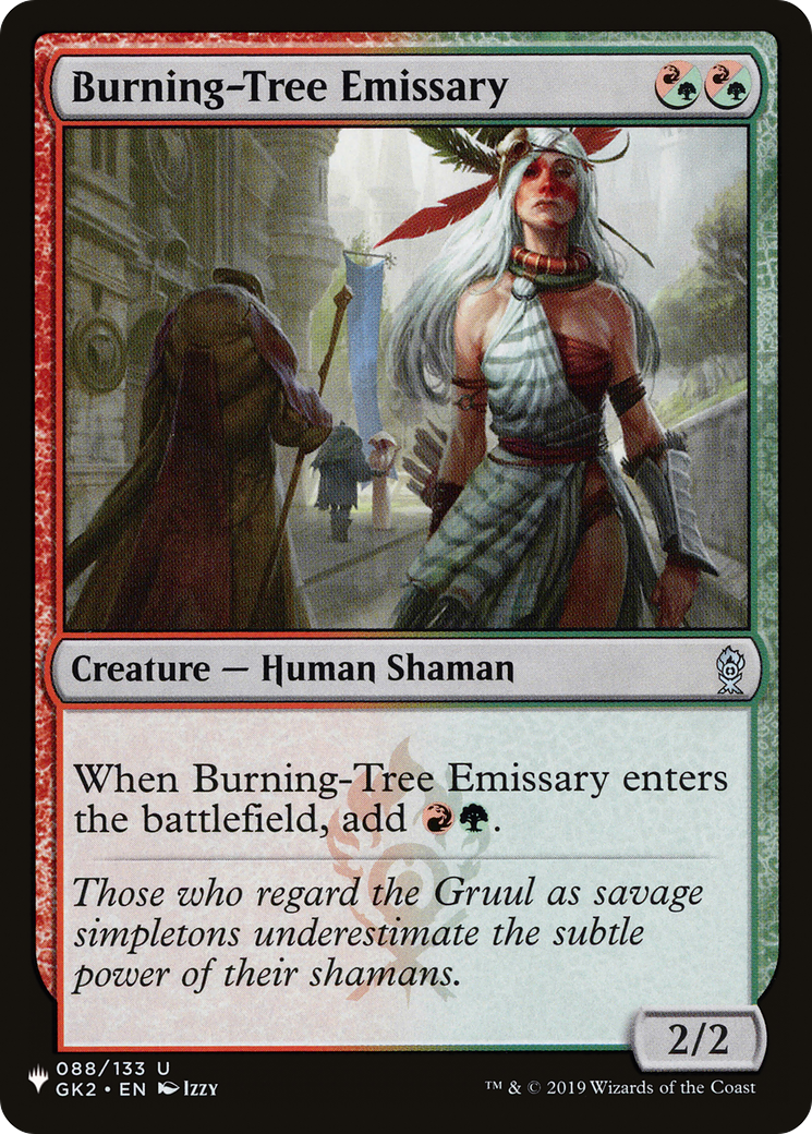 Burning-Tree Emissary (LIST-GK2-88) [Mystery Booster] The List MTG Single Wizards of the Coast