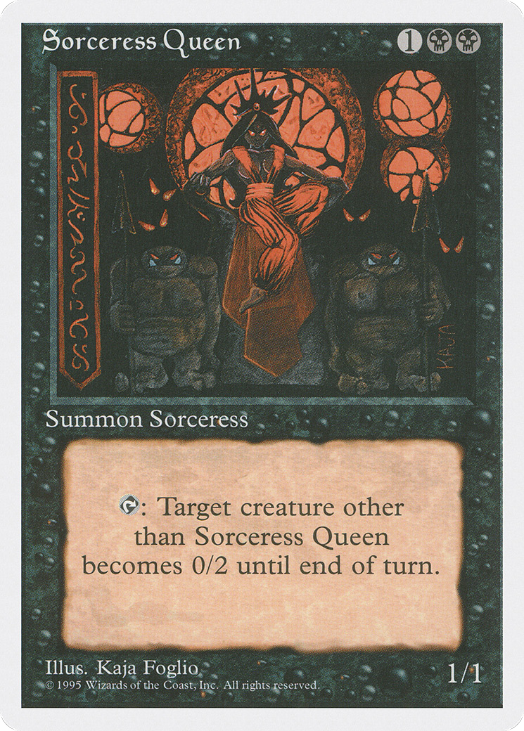 Sorceress Queen (4ED-162) [Fourth Edition] MTG Single Wizards of the Coast