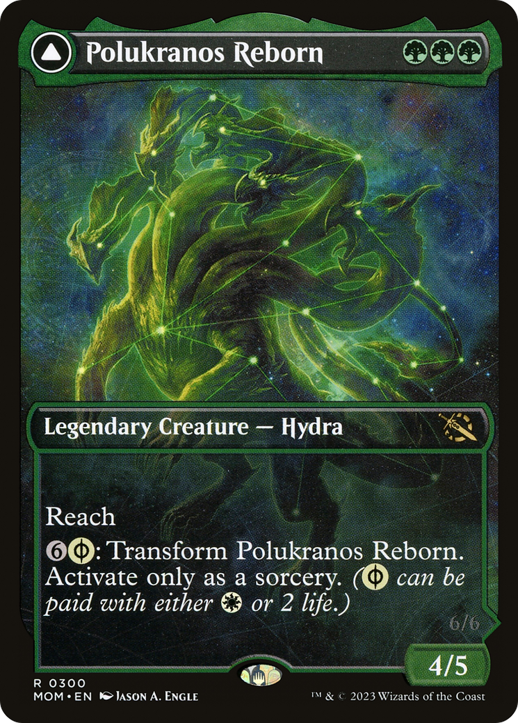 Polukranos Reborn // Polukranos, Engine of Ruin (MOM-300) [March of the Machine] (Showcase) Foil MTG Single Wizards of the Coast