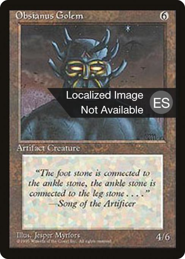 Obsianus Golem (4BB-339) [Fourth Edition Foreign Black Border] MTG Single Wizards of the Coast