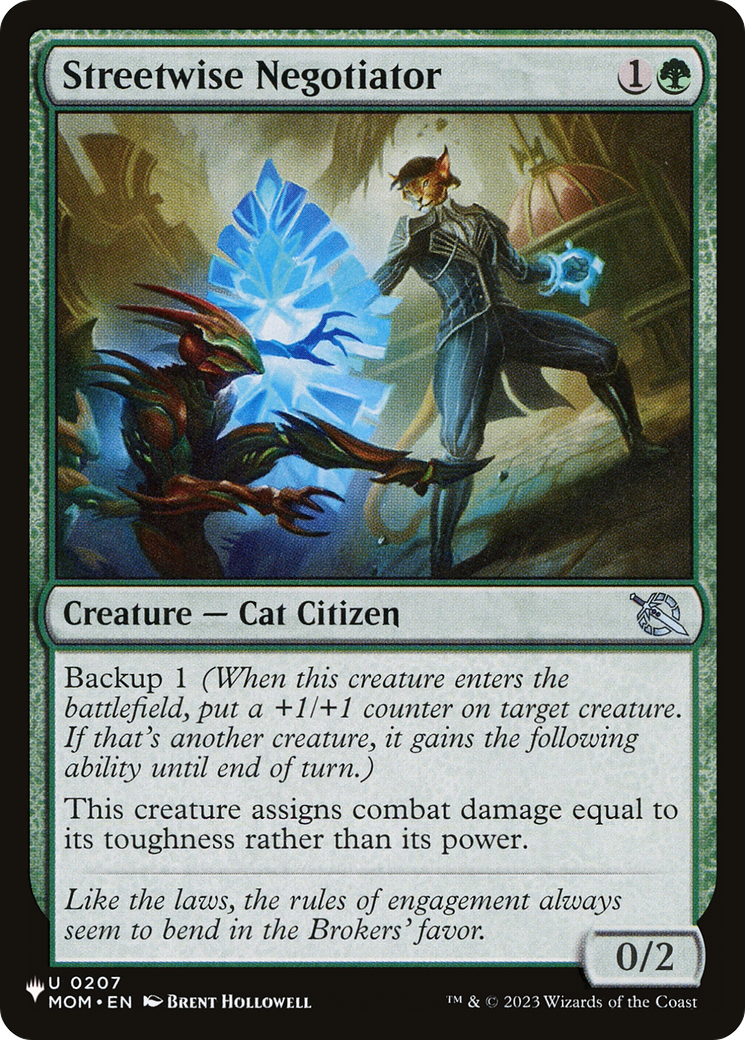 Streetwise Negotiator (LIST-MOM-207) [Mystery Booster] The List MTG Single Wizards of the Coast