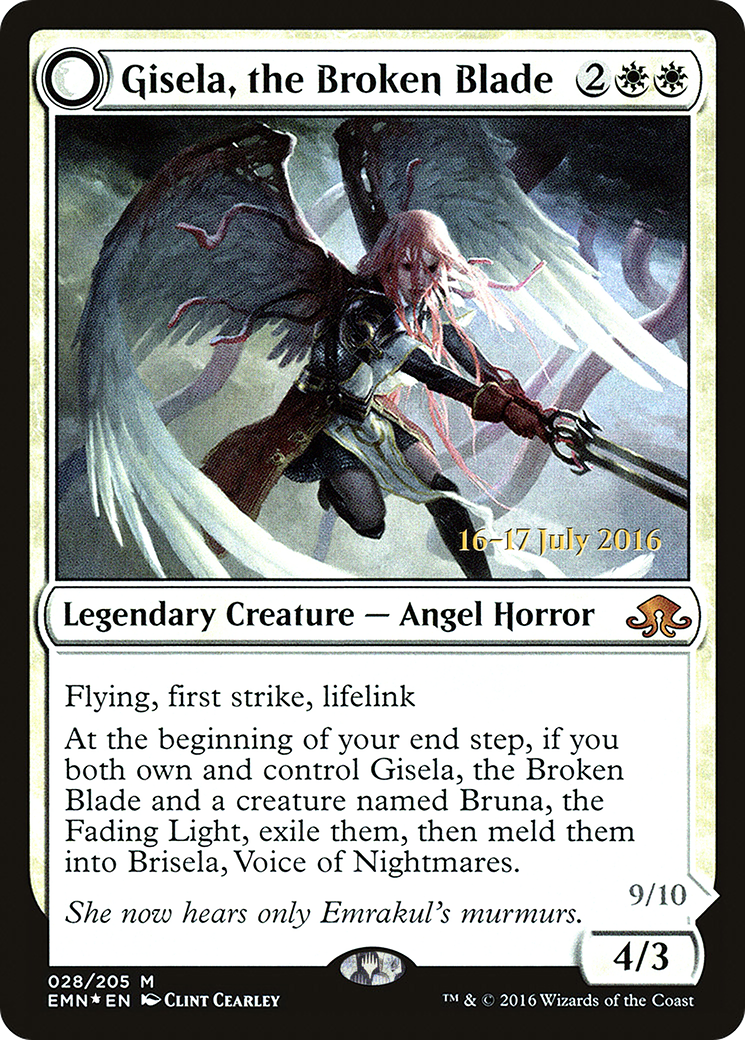 Gisela, the Broken Blade (PRE-028) [Eldritch Moon Promos] Foil MTG Single Wizards of the Coast