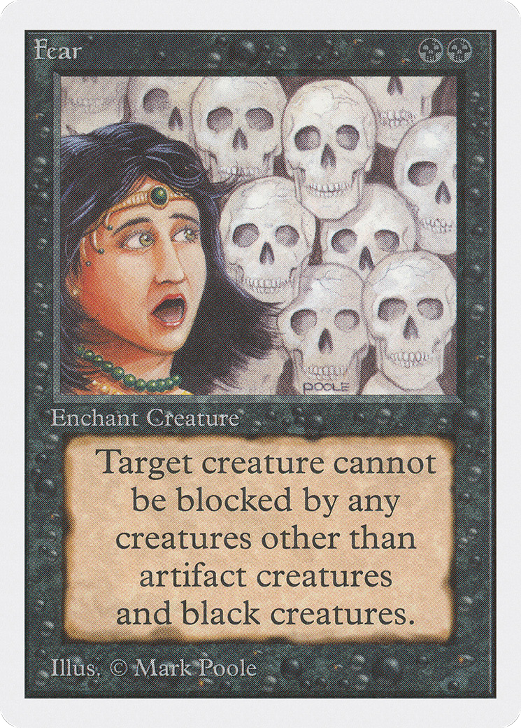 Fear (2ED-109) [Oldschool] Unlimited Edition MTG Single Wizards of the Coast