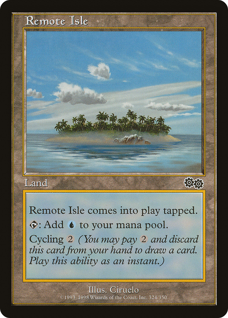 Remote Isle (USG-324) [Urza's Saga] MTG Single Wizards of the Coast