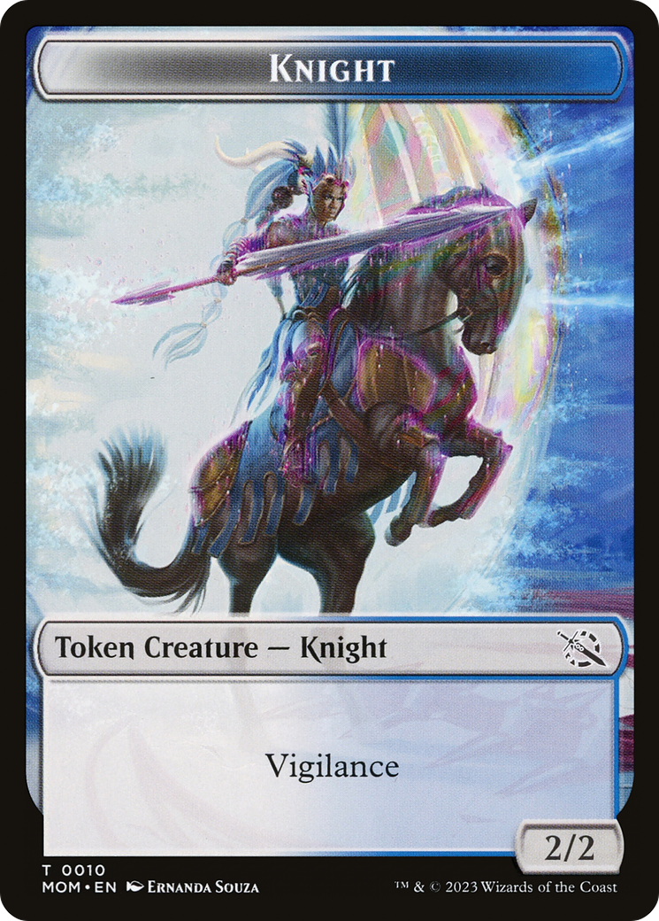 First Mate Ragavan // Knight Double-Sided Token [Tokens] March of the Machine Tokens MTG Single Magic: The Gathering