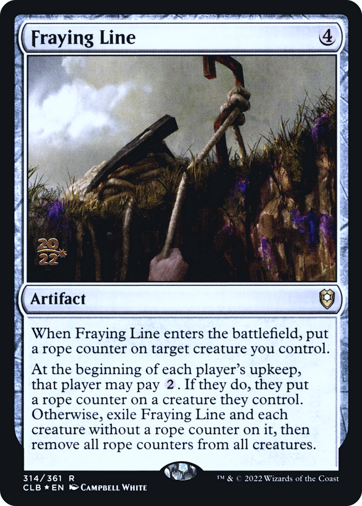 Fraying Line (PRE-314) [Battle for Baldur's Gate Promos] Foil MTG Single Wizards of the Coast