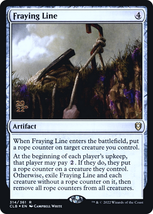 Fraying Line (PRE-314) [Battle for Baldur's Gate Promos] Foil MTG Single Wizards of the Coast