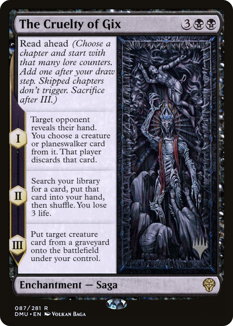 The Cruelty of Gix (PPDMU-087) [Dominaria United Promos] Foil MTG Single Wizards of the Coast