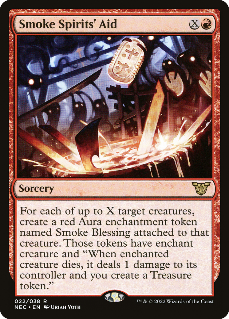 Smoke Spirits' Aid (NEC-022) [Neon Dynasty Commander] MTG Single Wizards of the Coast
