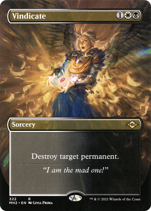 Vindicate (MH2-322) [Modern Horizons 2] (Borderless) MTG Single Modern Horizons 2