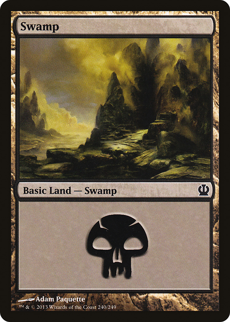 Swamp (240) (THS-240) [Theros] Foil MTG Single Wizards of the Coast