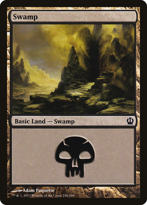 Swamp (240) (THS-240) [Theros] Foil MTG Single Wizards of the Coast