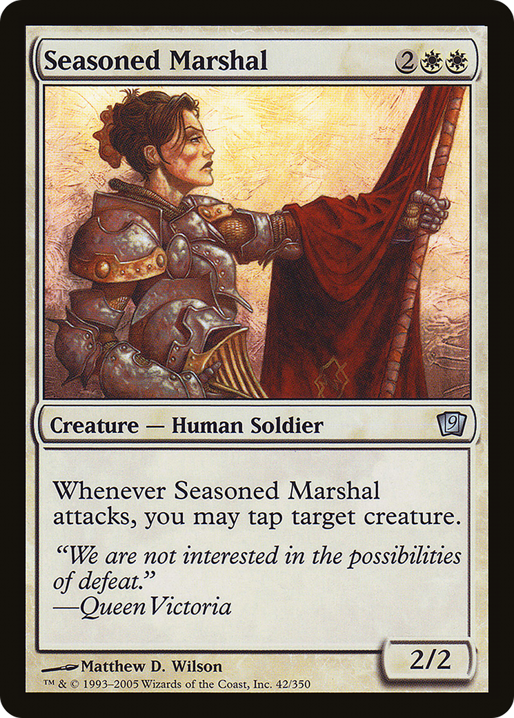 Seasoned Marshal (9ED-) [9th Edition] Foil MTG Single Wizards of the Coast