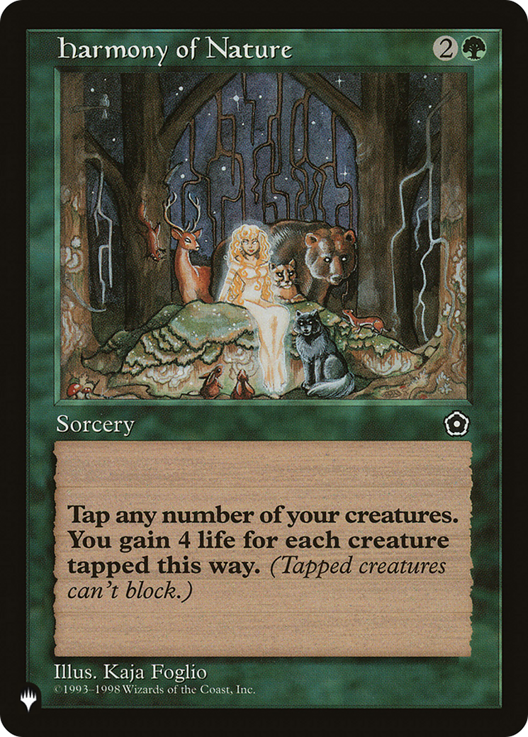 Harmony of Nature (LIST-) [Mystery Booster] The List MTG Single Wizards of the Coast