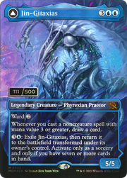 Jin-Gitaxias (Serial Numbered) (MOM-339) [March of the Machine] (Borderless) Foil MTG Single Wizards of the Coast