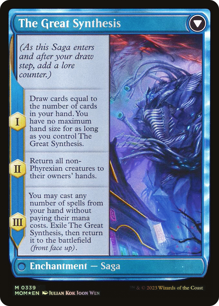 Jin-Gitaxias (Serial Numbered) (MOM-339) [March of the Machine] (Borderless) Foil MTG Single Wizards of the Coast