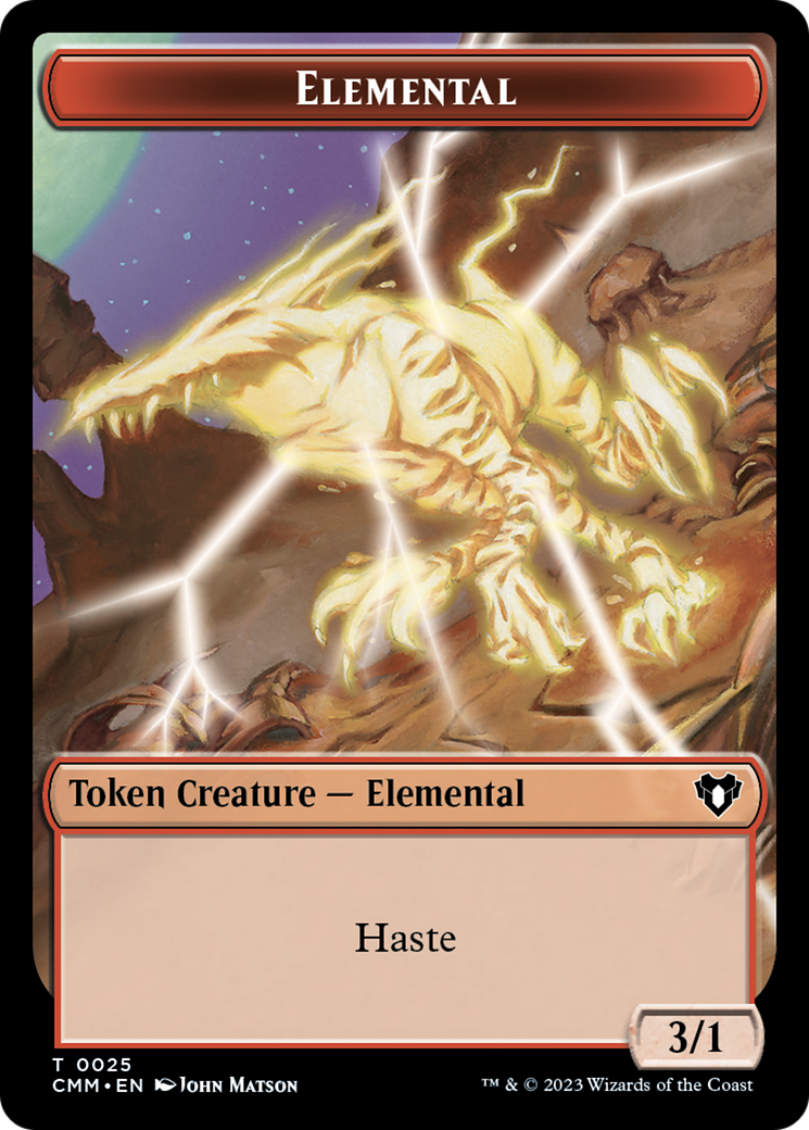 Elemental (TCMM-025) [Tokens] Commander Masters Tokens MTG Single Wizards of the Coast