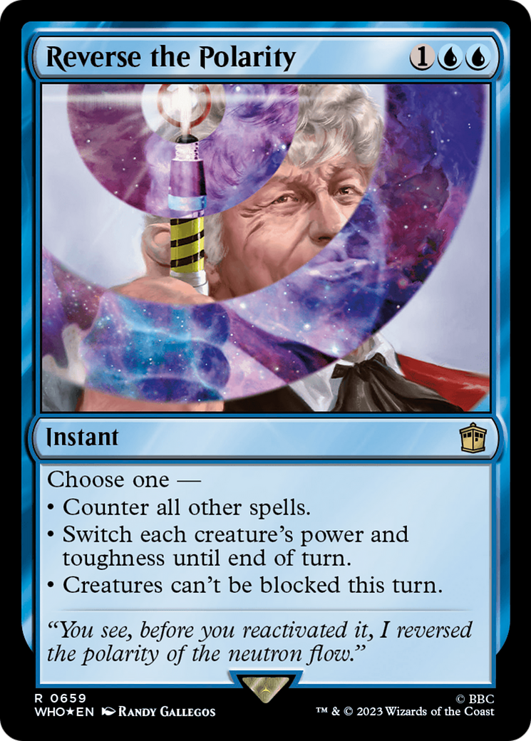 Reverse the Polarity (Surge Foil) (WHO-659) [Doctor Who] Foil MTG Single Wizards of the Coast