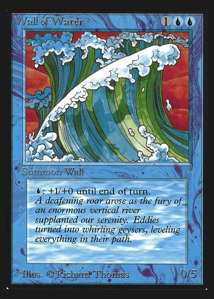 Wall of Water (CED-091) [Collectors' Edition] MTG Single Wizards of the Coast