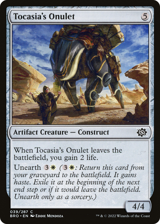 Tocasia's Onulet (BRO-039) [The Brothers' War] Foil MTG Single Wizards of the Coast