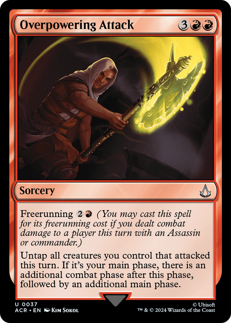 Overpowering Attack (ACR-037) [Assassin's Creed] Foil MTG Single Wizards of the Coast