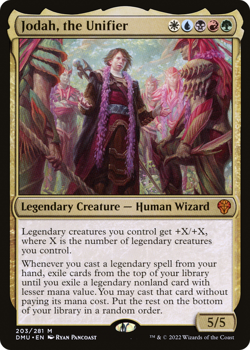 Jodah, the Unifier (DMU-203) [Dominaria United] MTG Single Wizards of the Coast
