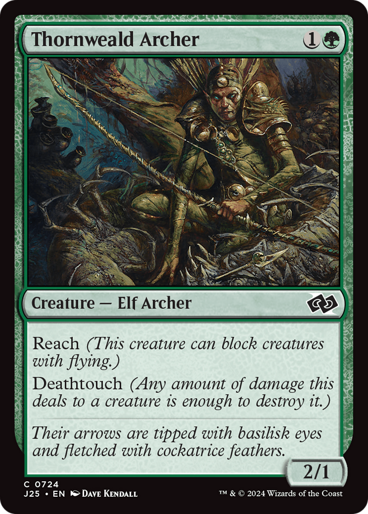 Thornweald Archer (J25-724) [Foundations Jumpstart] MTG Single Wizards of the Coast
