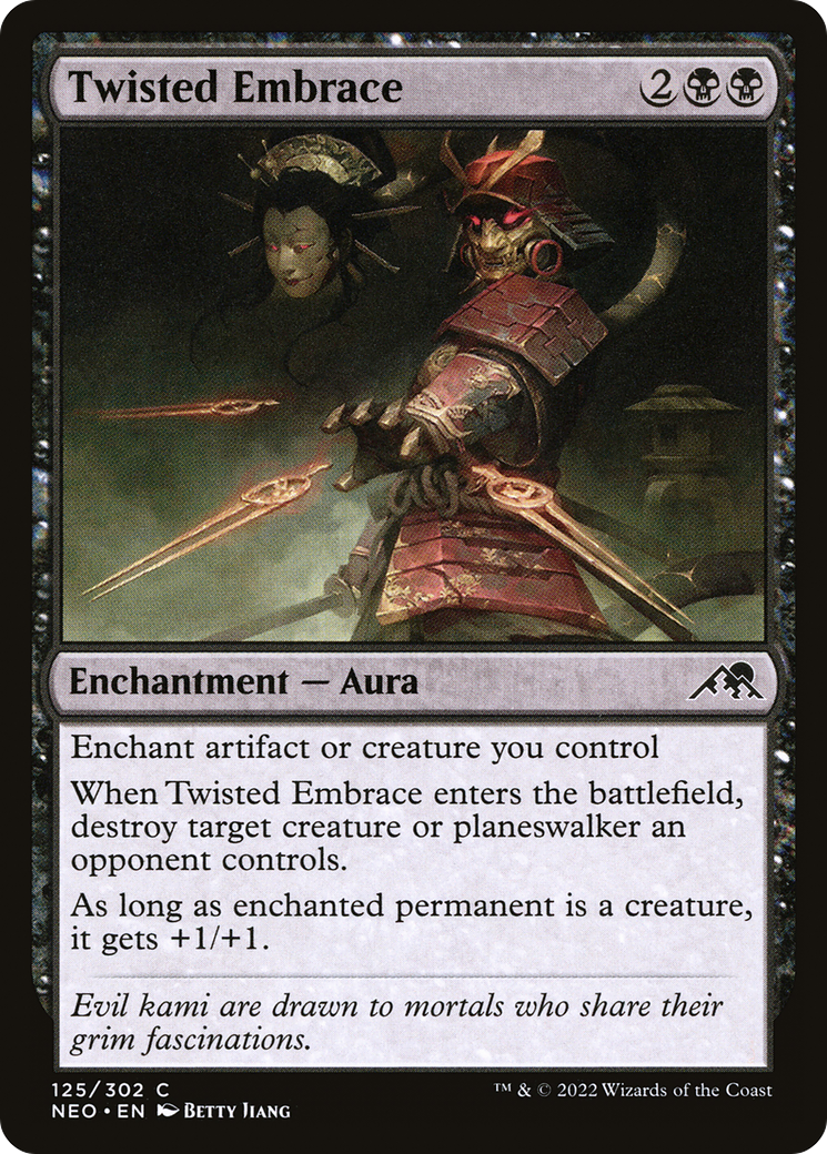Twisted Embrace (NEO-125) [Kamigawa: Neon Dynasty] MTG Single Wizards of the Coast