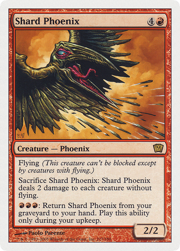 Shard Phoenix (9ED-) [9th Edition] MTG Single Wizards of the Coast