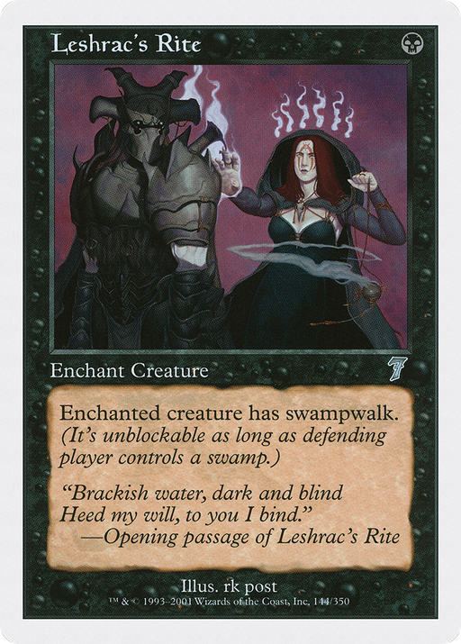 Leshrac's Rite (7ED-144) [7th Edition] MTG Single Wizards of the Coast