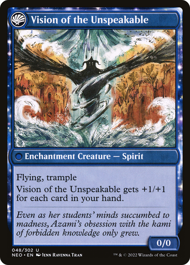 Behold the Unspeakable // Vision of the Unspeakable (NEO-048) [Kamigawa: Neon Dynasty] Foil MTG Single Wizards of the Coast