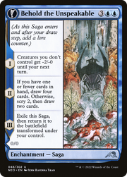 Behold the Unspeakable // Vision of the Unspeakable (NEO-048) [Kamigawa: Neon Dynasty] Foil MTG Single Wizards of the Coast