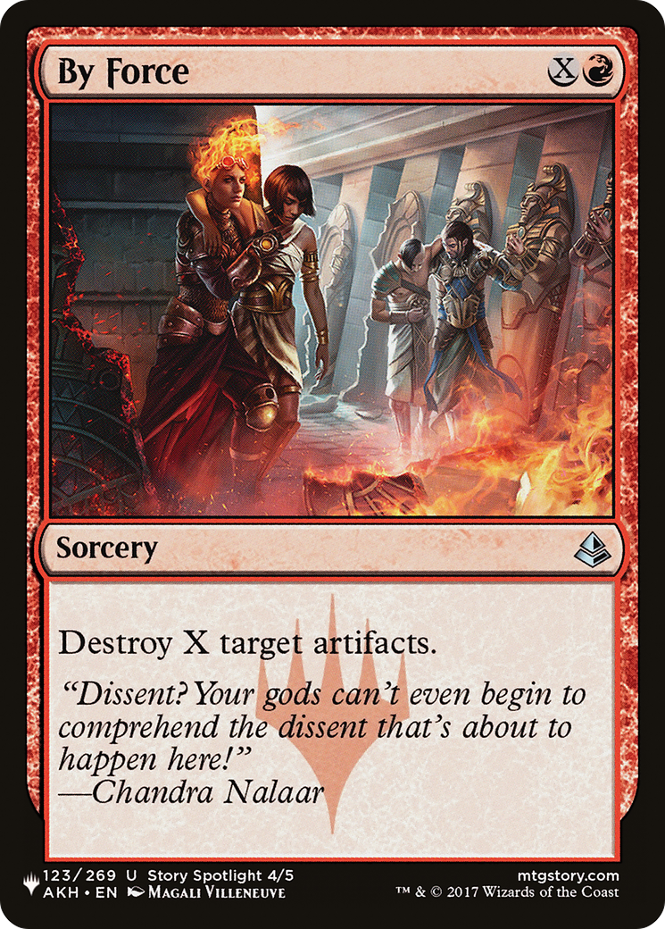 By Force (LIST-AKH-123) [Mystery Booster] The List MTG Single Wizards of the Coast