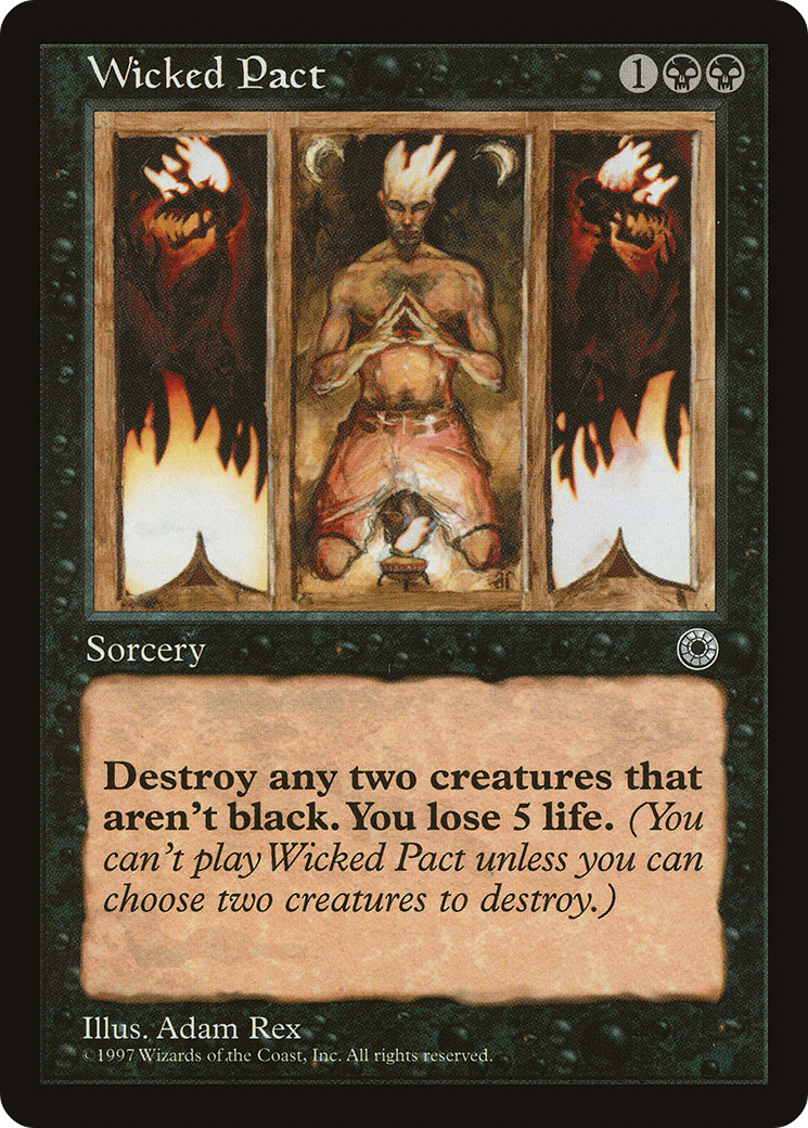 Wicked Pact (POR-) [Misc] Portal MTG Single Wizards of the Coast