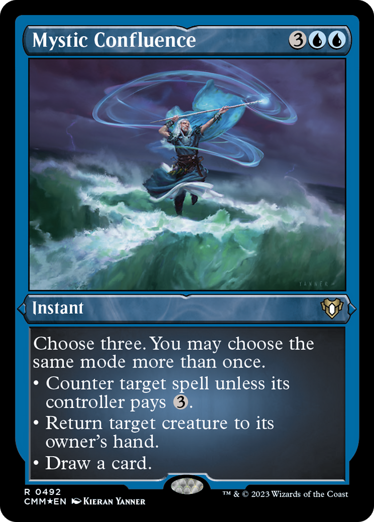 Mystic Confluence (CMM-492) [Commander Masters] Etched Foil MTG Single Wizards of the Coast
